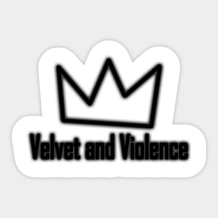Velvet and Violence - Black Variant Sticker